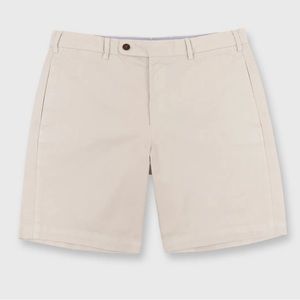Sid Mashburn - Garment-Dyed Short - Stone Lightweight Twill